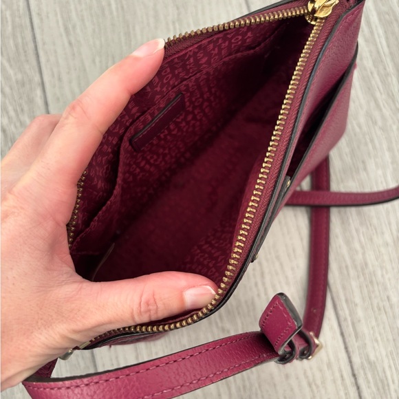 Kate Spade shoulder bag in burgundy wine. EUC. - Picture 9 of 12